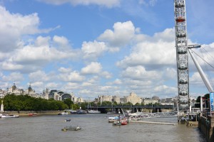 London Eye - cesta přes cestu